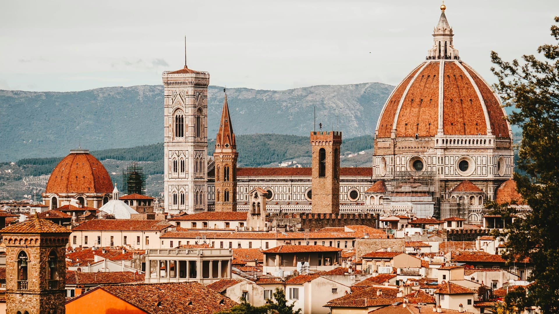 The Cathedral of Santa Maria del Fiore above the rooftops of Florence